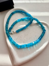 Natural Neon Apatite Faceted Necklace