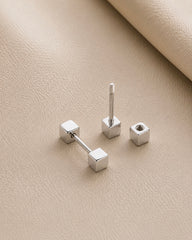 Cube Stud Earrings set