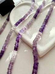 Shaded natural Amethyst Faceted Necklace