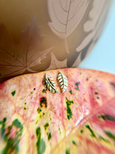 Sterling Silver Leaf Stud Earrings