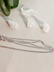 Silver 925 Italian Flat Marina Chain Necklace 1.5 mm