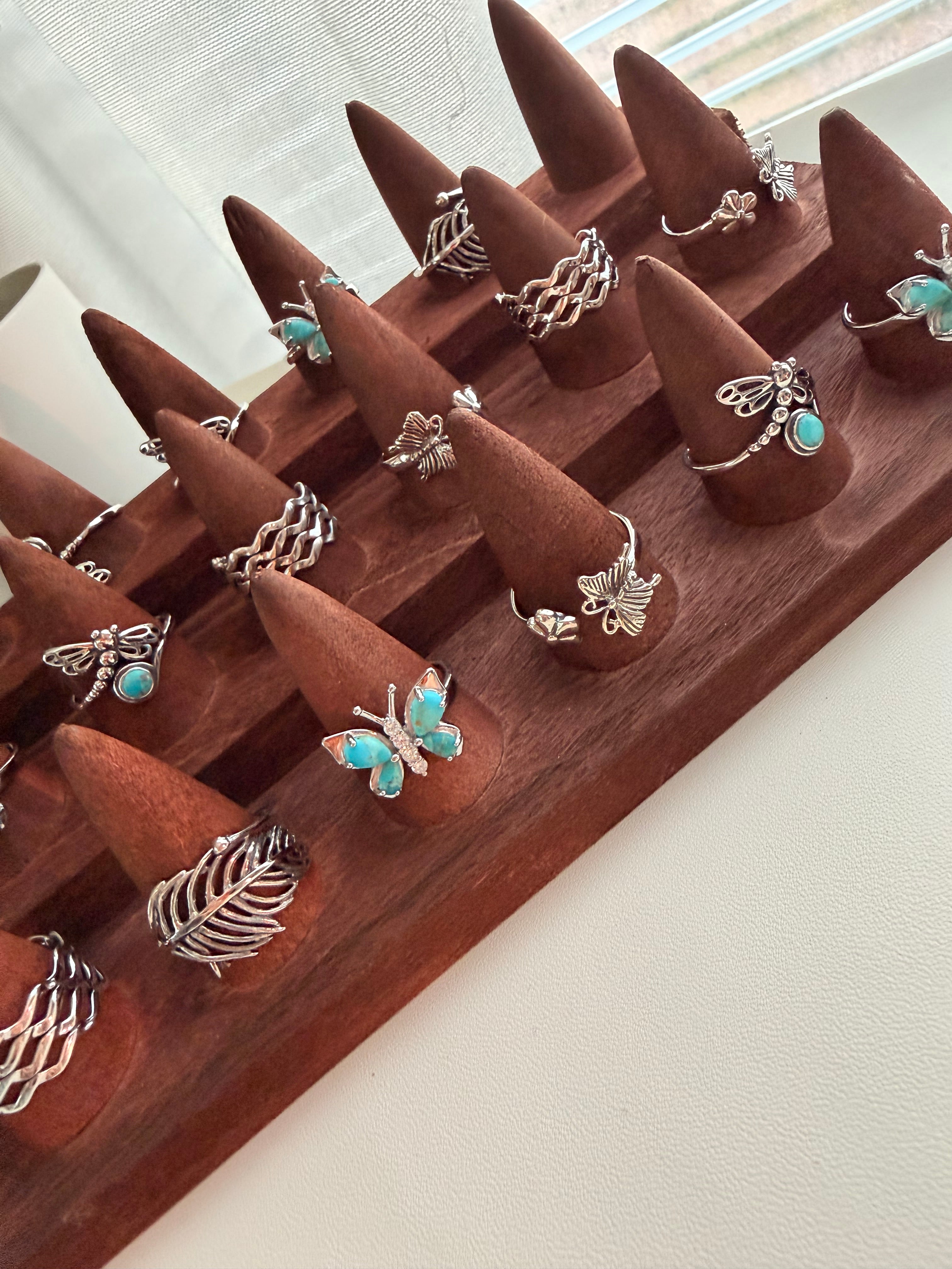Sterling silver 925 nature inspired rings