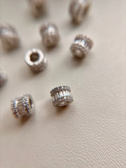 Baguette & Pavé Spacer Charm