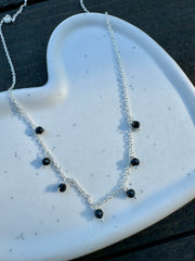 Black Spinel Stone Necklace | Mina Necklace | Platazul