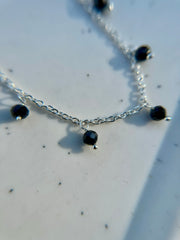 Black Spinel Stone Necklace | Mina Necklace | Platazul