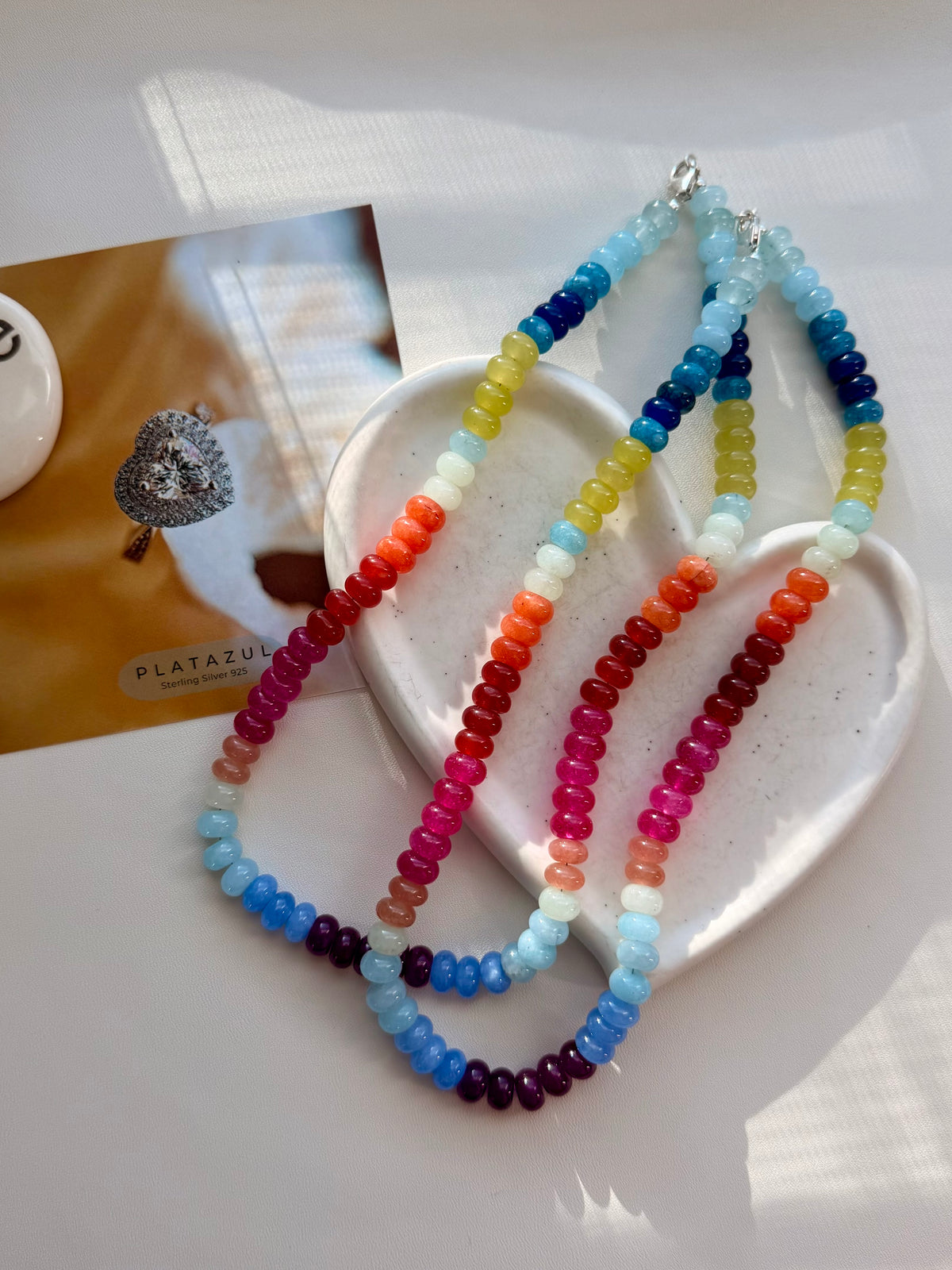 Colorful Quartz Gemstone Necklace