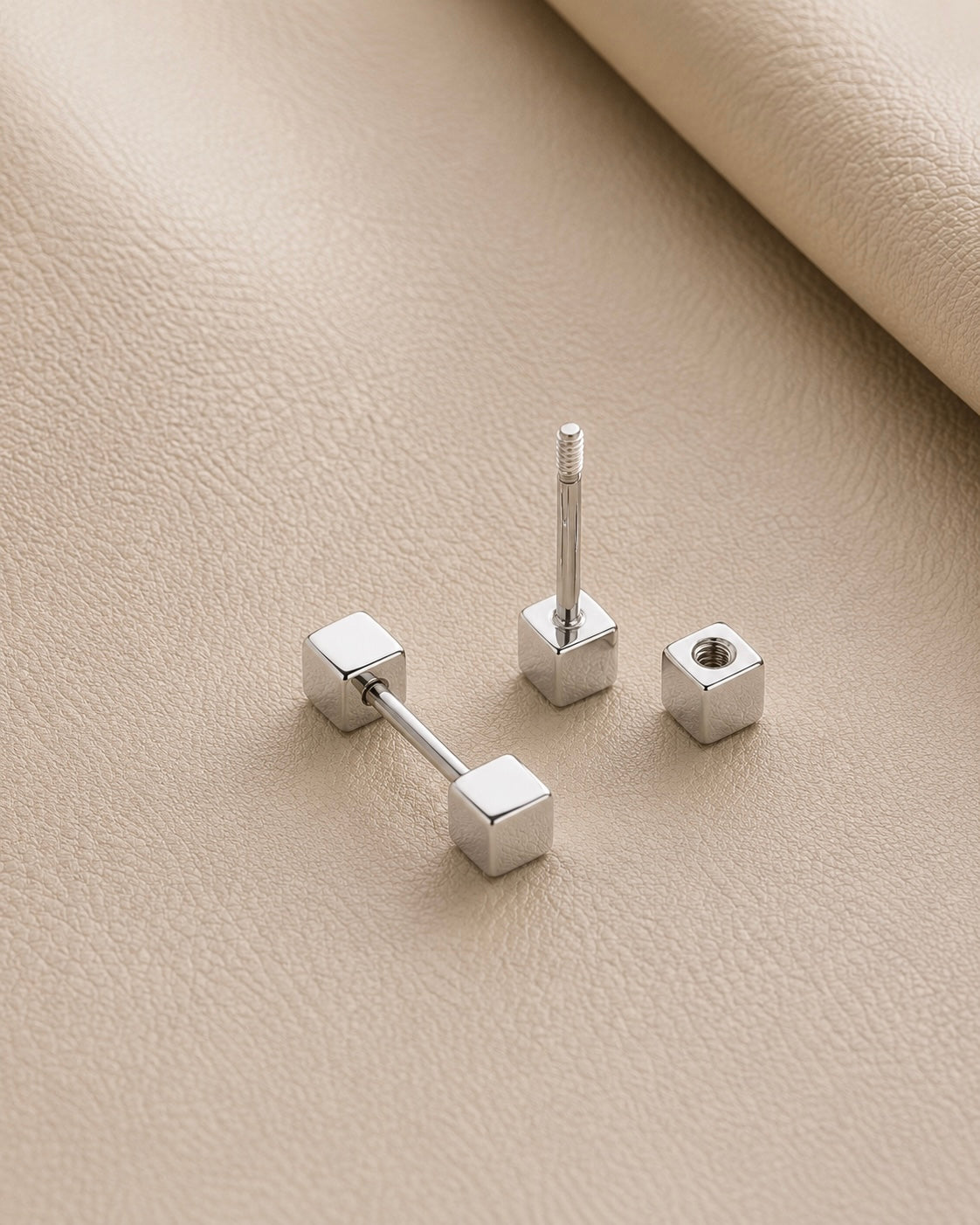 Cube Stud Earrings set