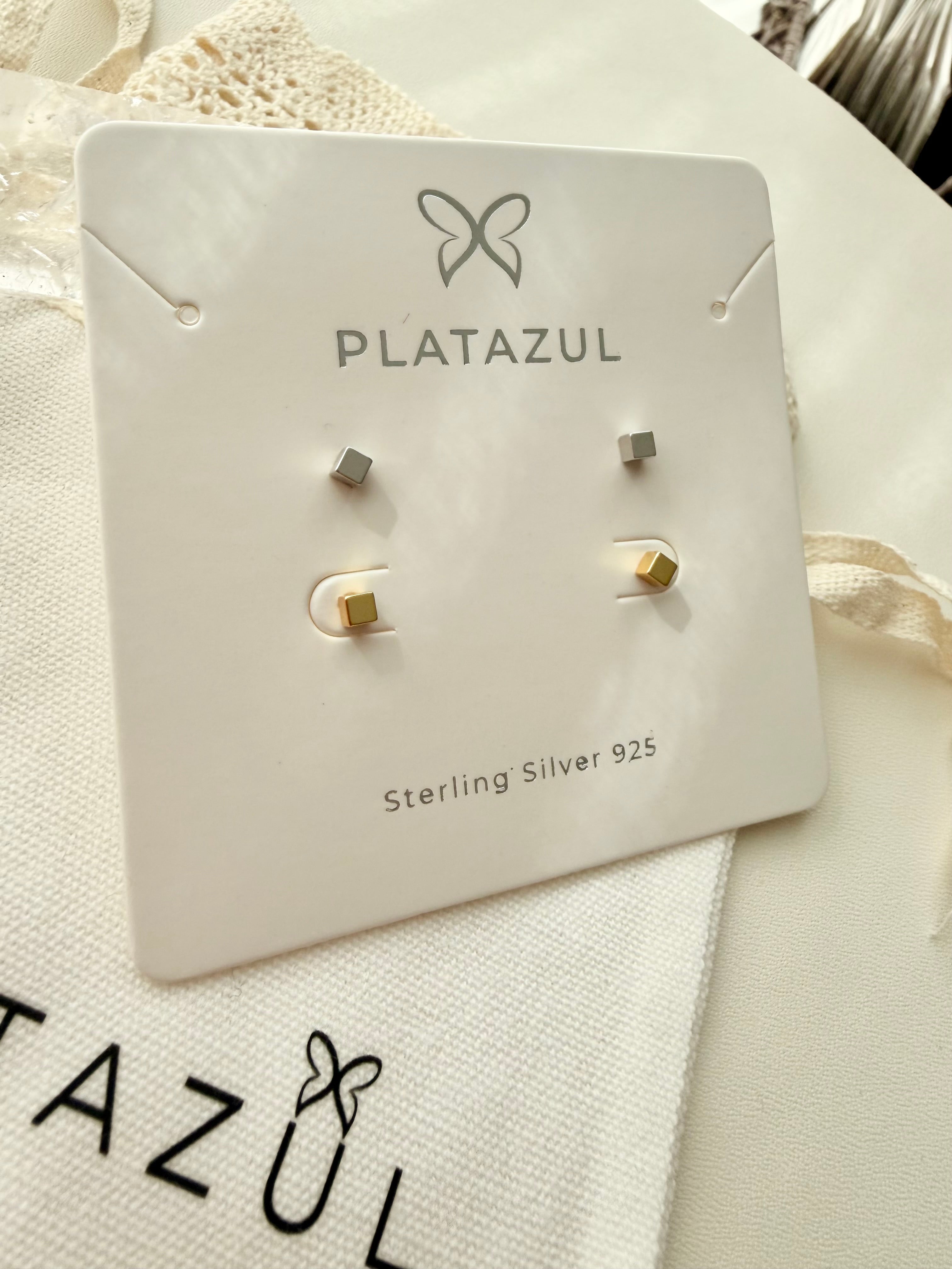 Cube Stud Earrings set