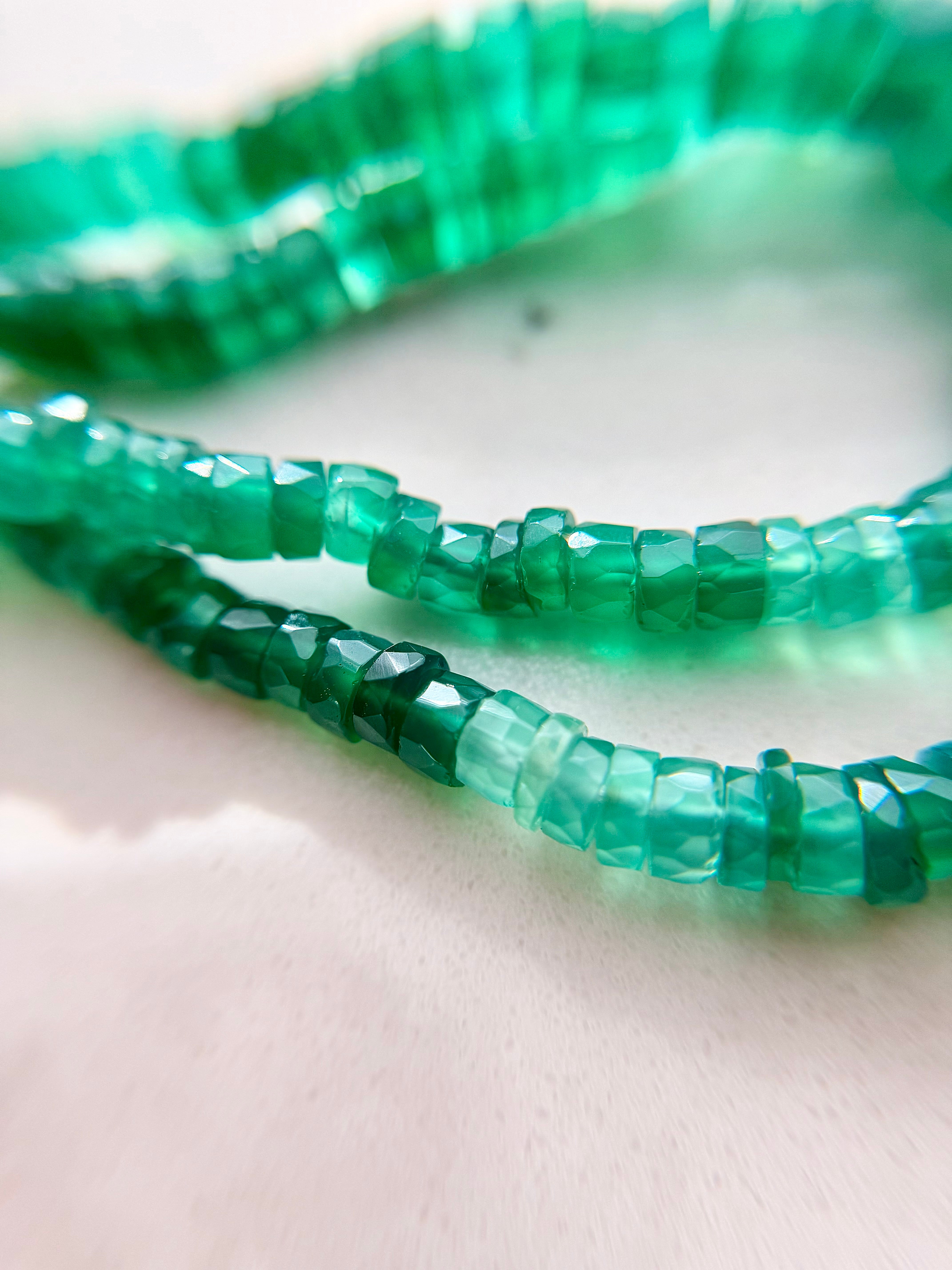 Natural Green Onyx necklace