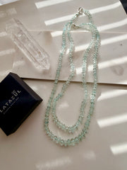 Natural Graduated Aquamarine Necklace