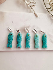 Marino Amazonite Fish Pendant