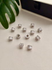 Baguette & Pavé Spacer Charm