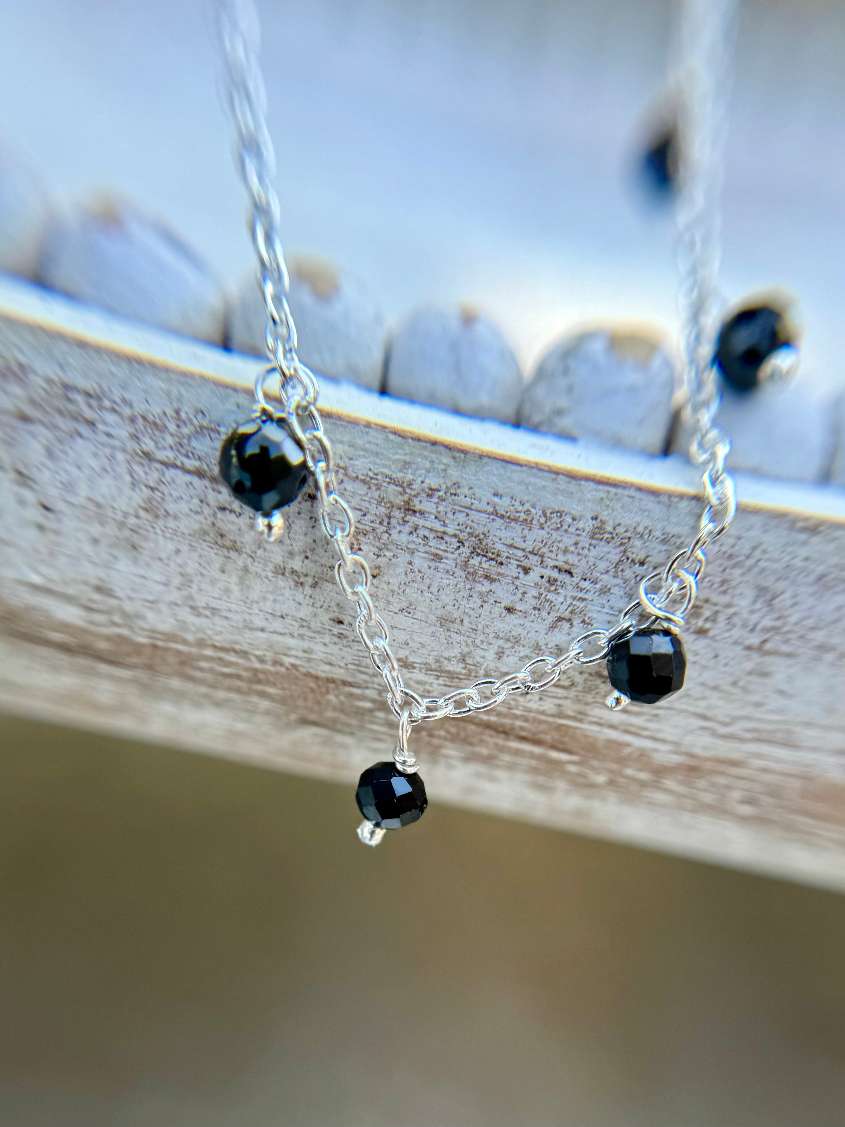 Black Spinel Stone Necklace | Mina Necklace | Platazul