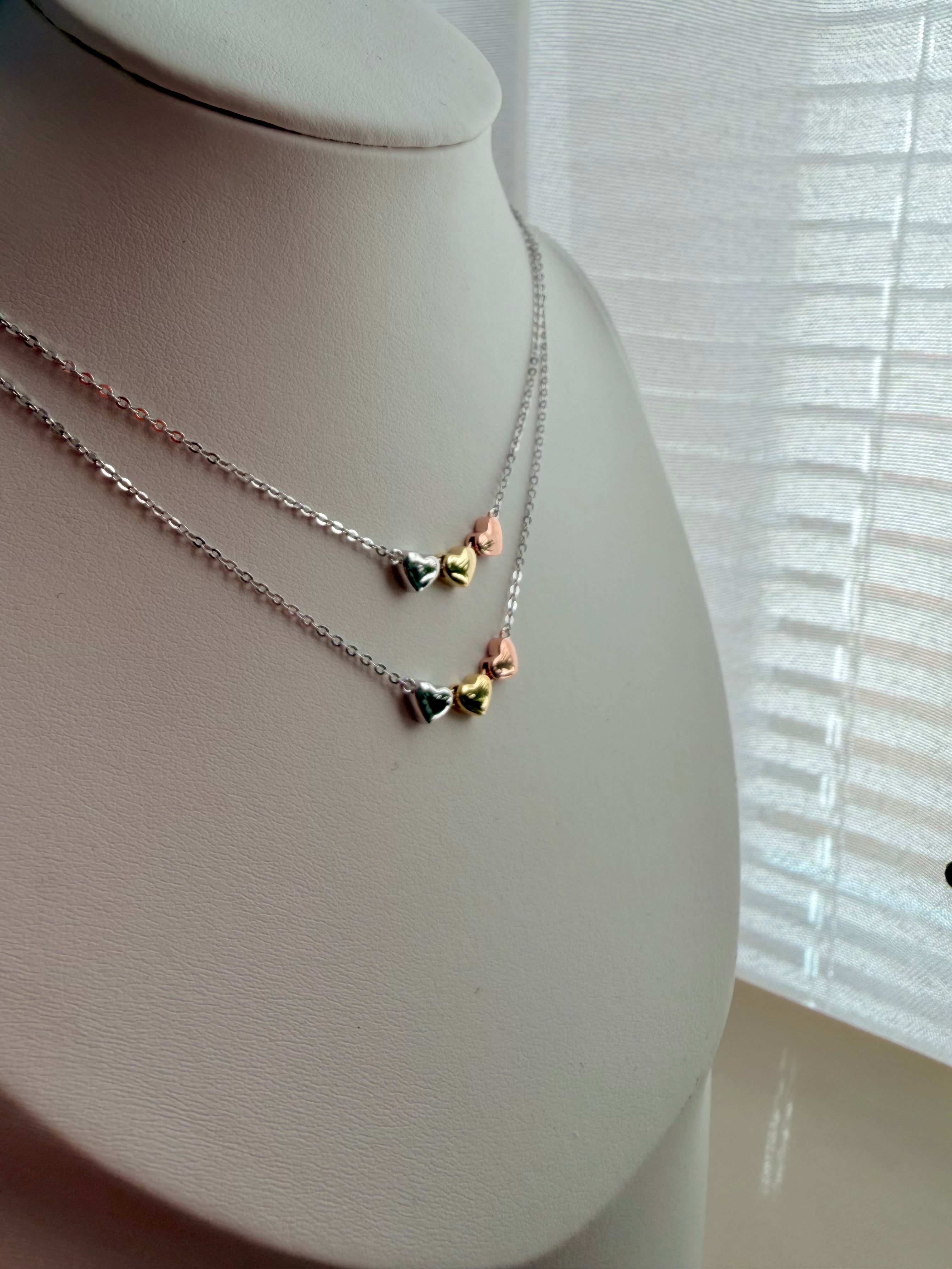 Amelie Three Hearts Necklace