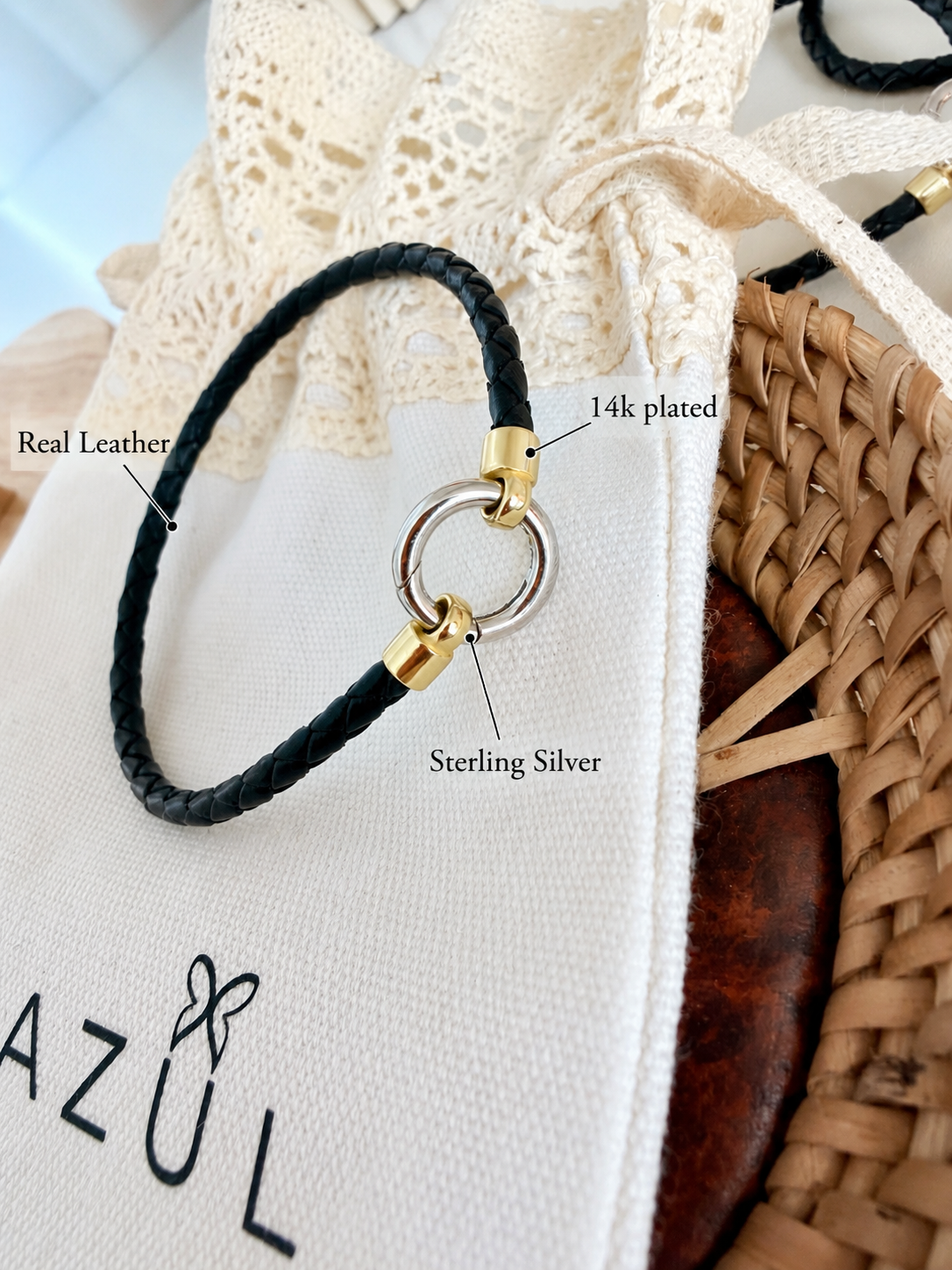 Birthstone Leather Bracelet