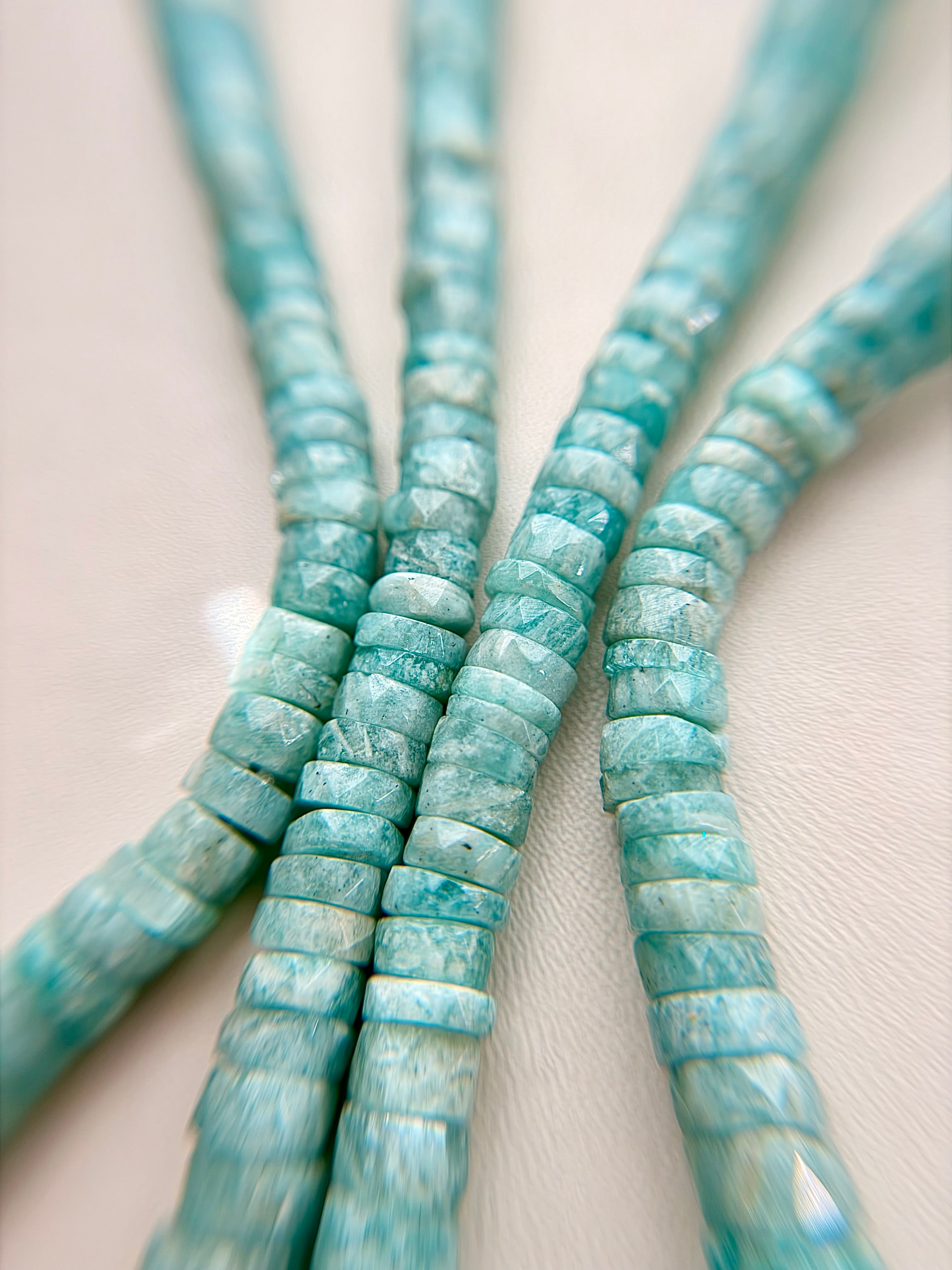 Natural Amazonite Faceted Necklace