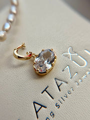 Silver 925 Oval Sparkle Openable Pendant