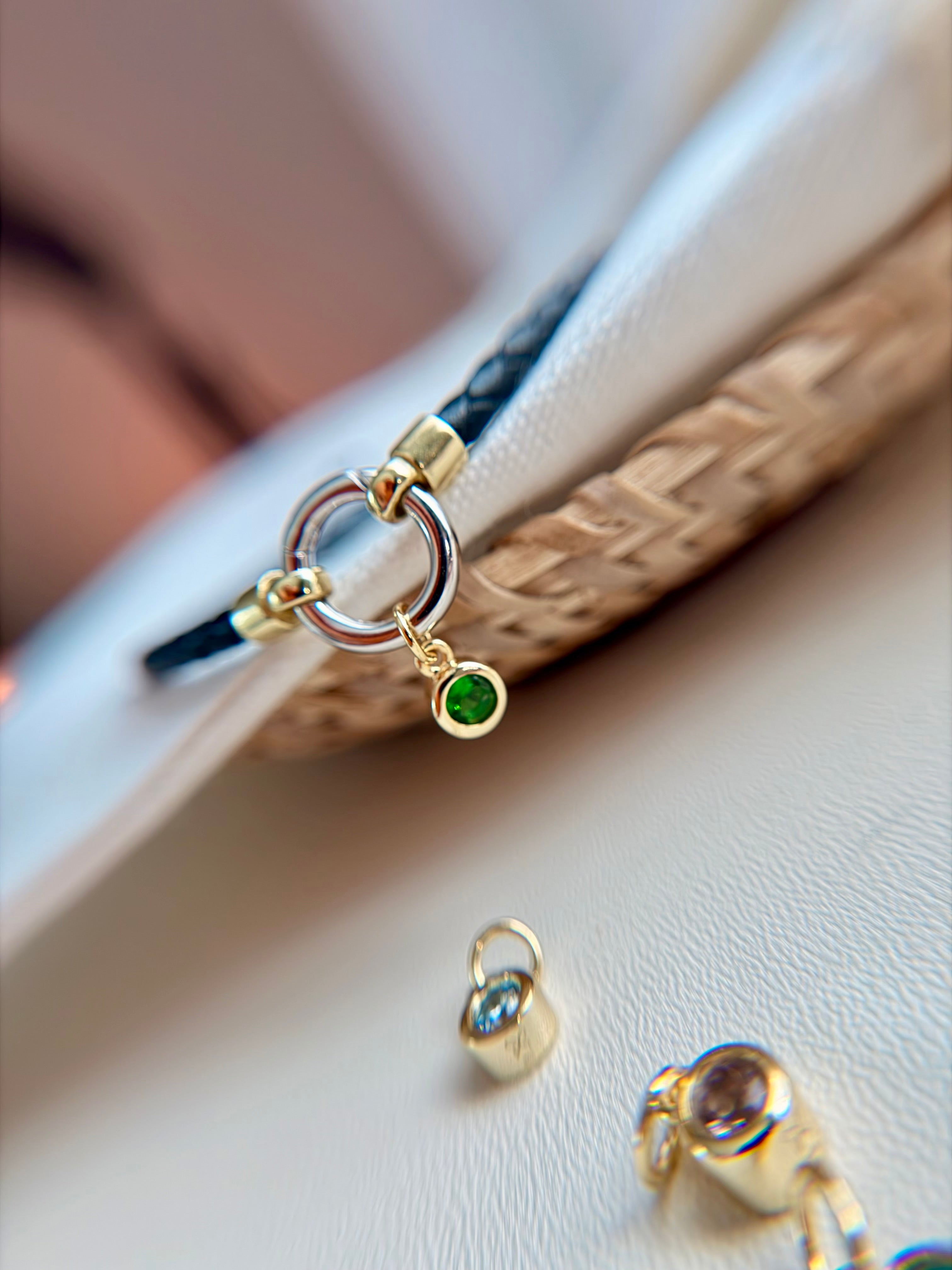 Birthstone Leather Bracelet