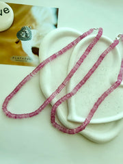 Natural Pink Topaz Necklace