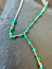 Green Onyx Stone Necklace | Flora Necklace | Platazul