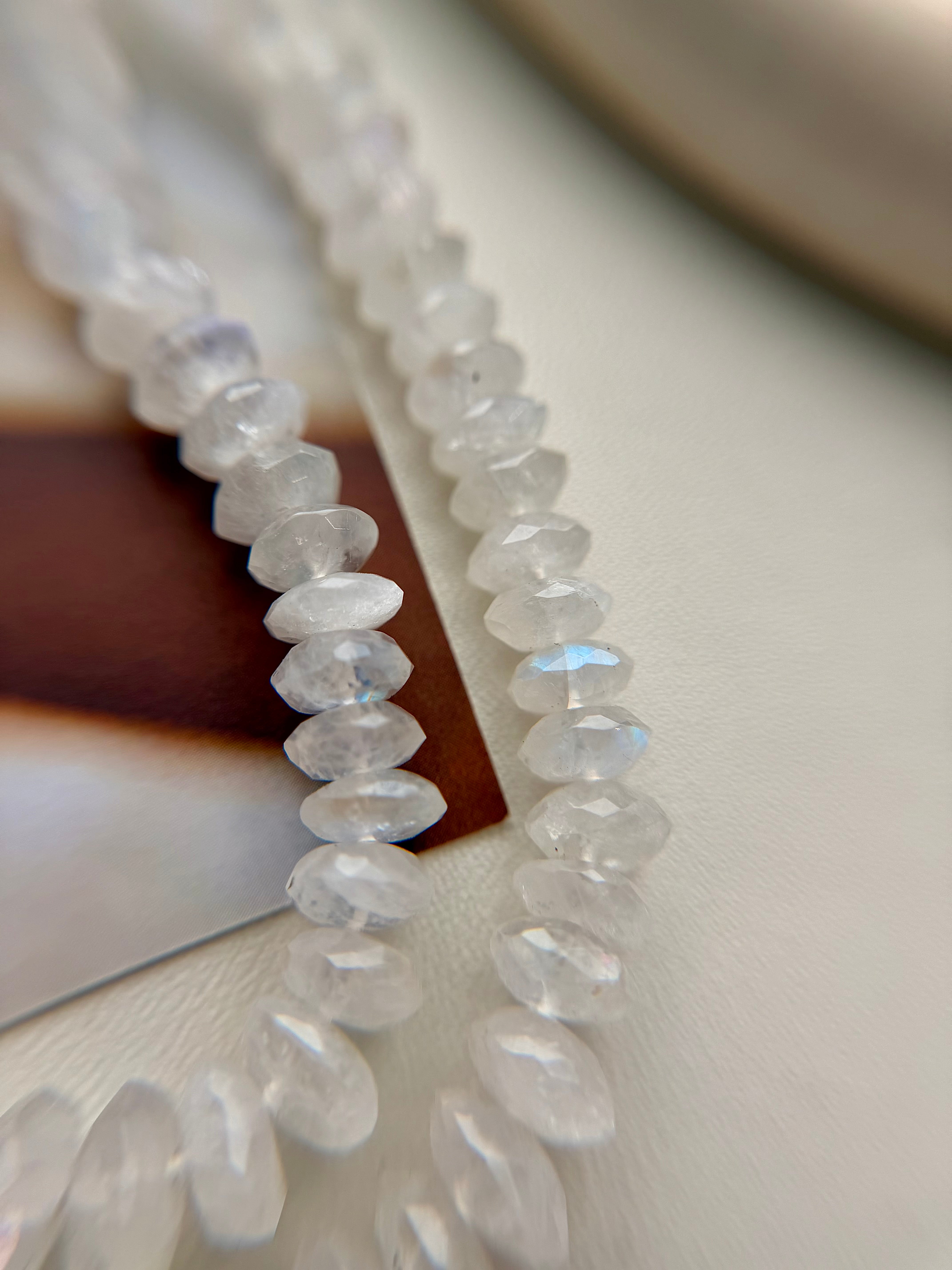Natural Moonstone German Cut Necklace