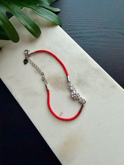 Lucky Red String Moissanite Bracelet