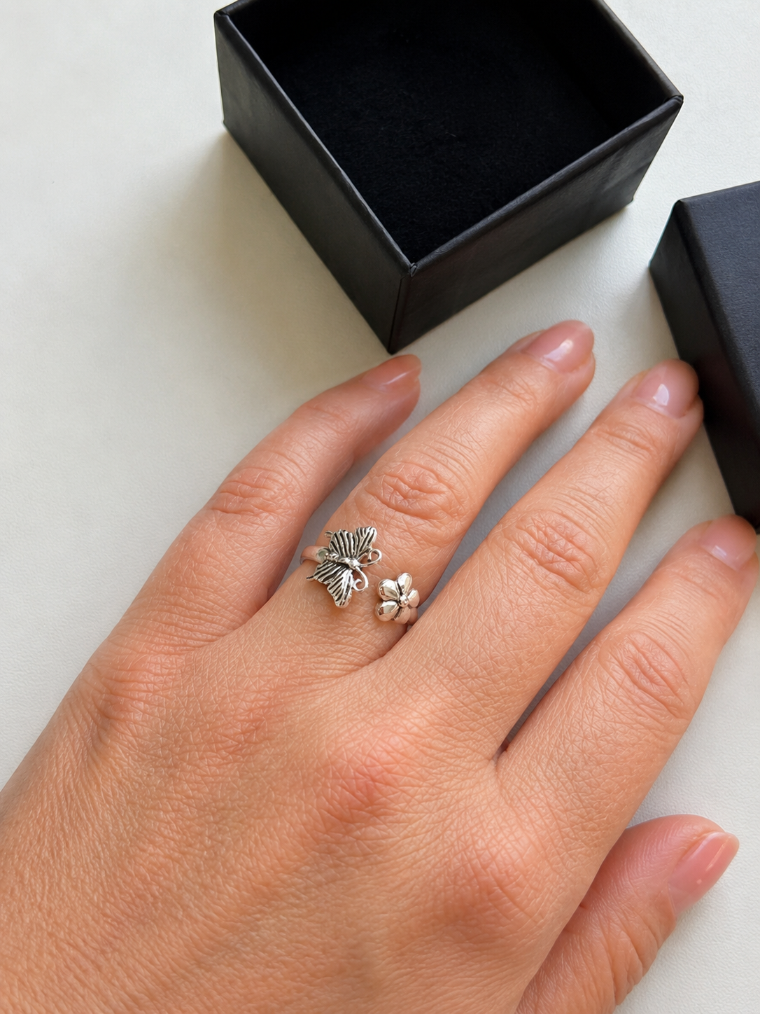 Sterling silver 925 nature inspired rings