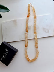 Shaded Natural Citrine Necklace