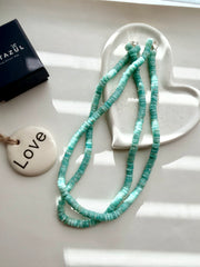 Natural Amazonite Faceted Necklace