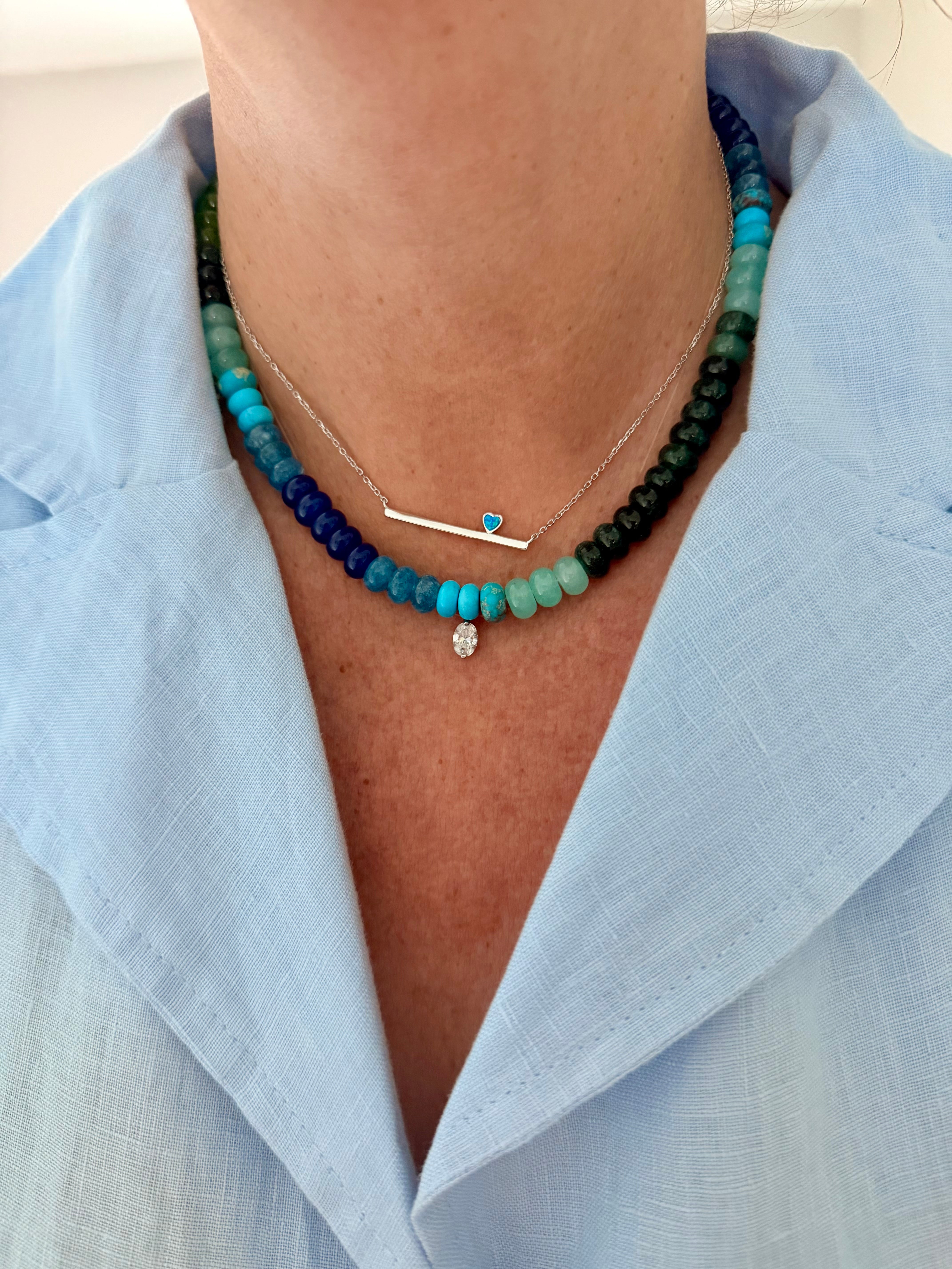 Colorful Natural Quartz Necklace