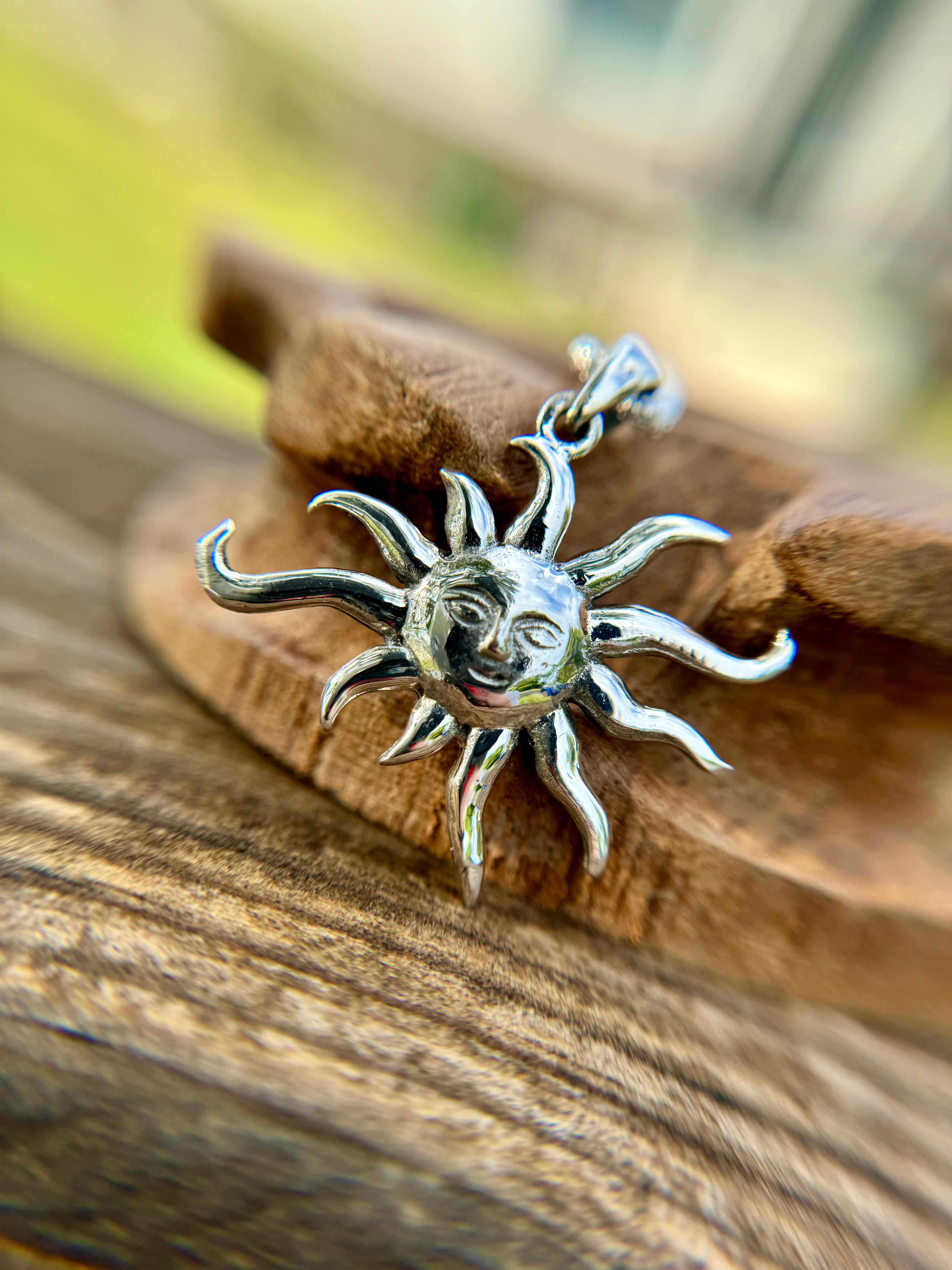 Sterling Silver Sun Necklace | Aurora Necklace | Platazul