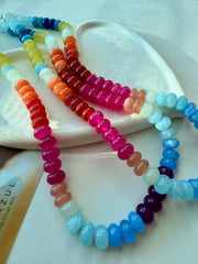 Colorful Quartz Gemstone Necklace