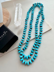 Turquoise knotted necklace