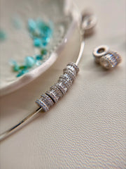 Baguette & Pavé Spacer Charm