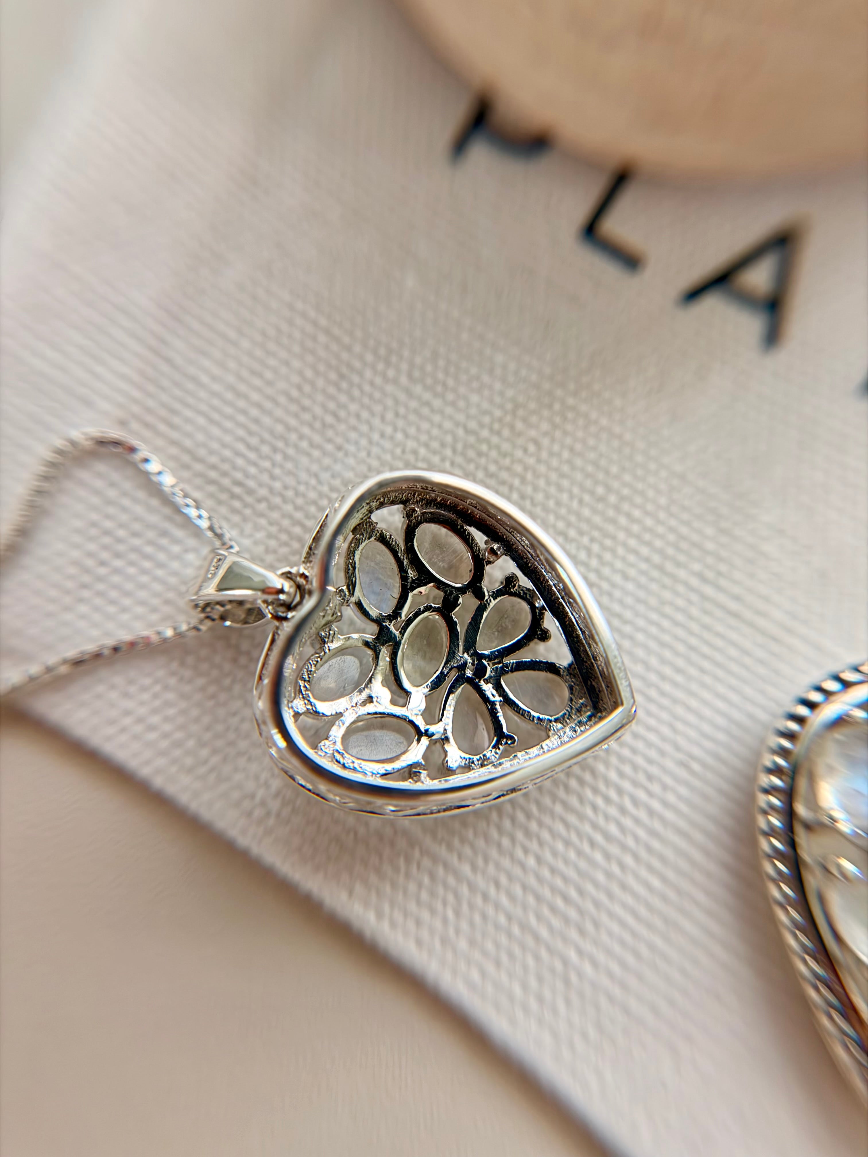 Blue Aura Moonstone Pendant
