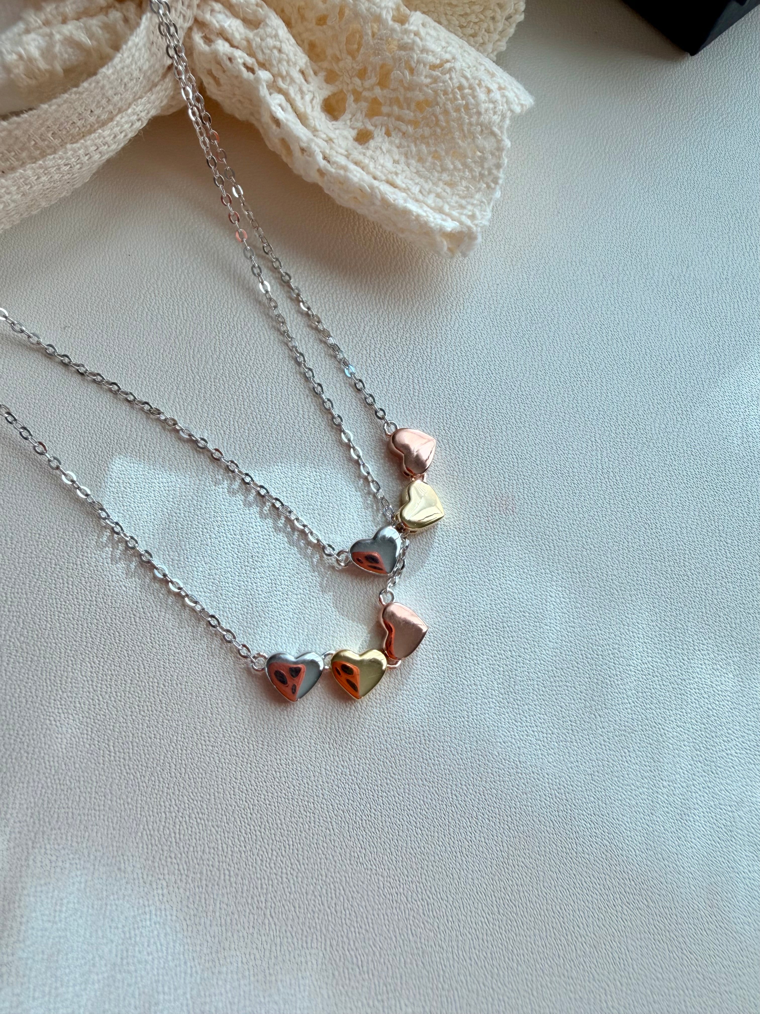 Amelie Three Hearts Necklace