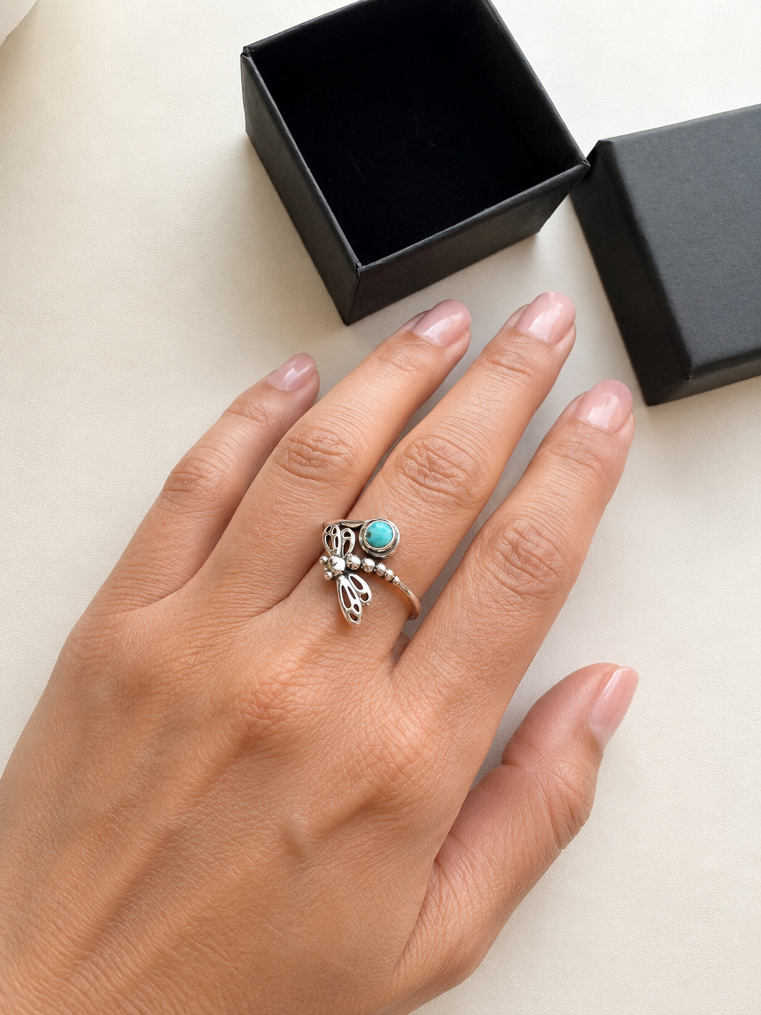 Sterling silver 925 nature inspired rings