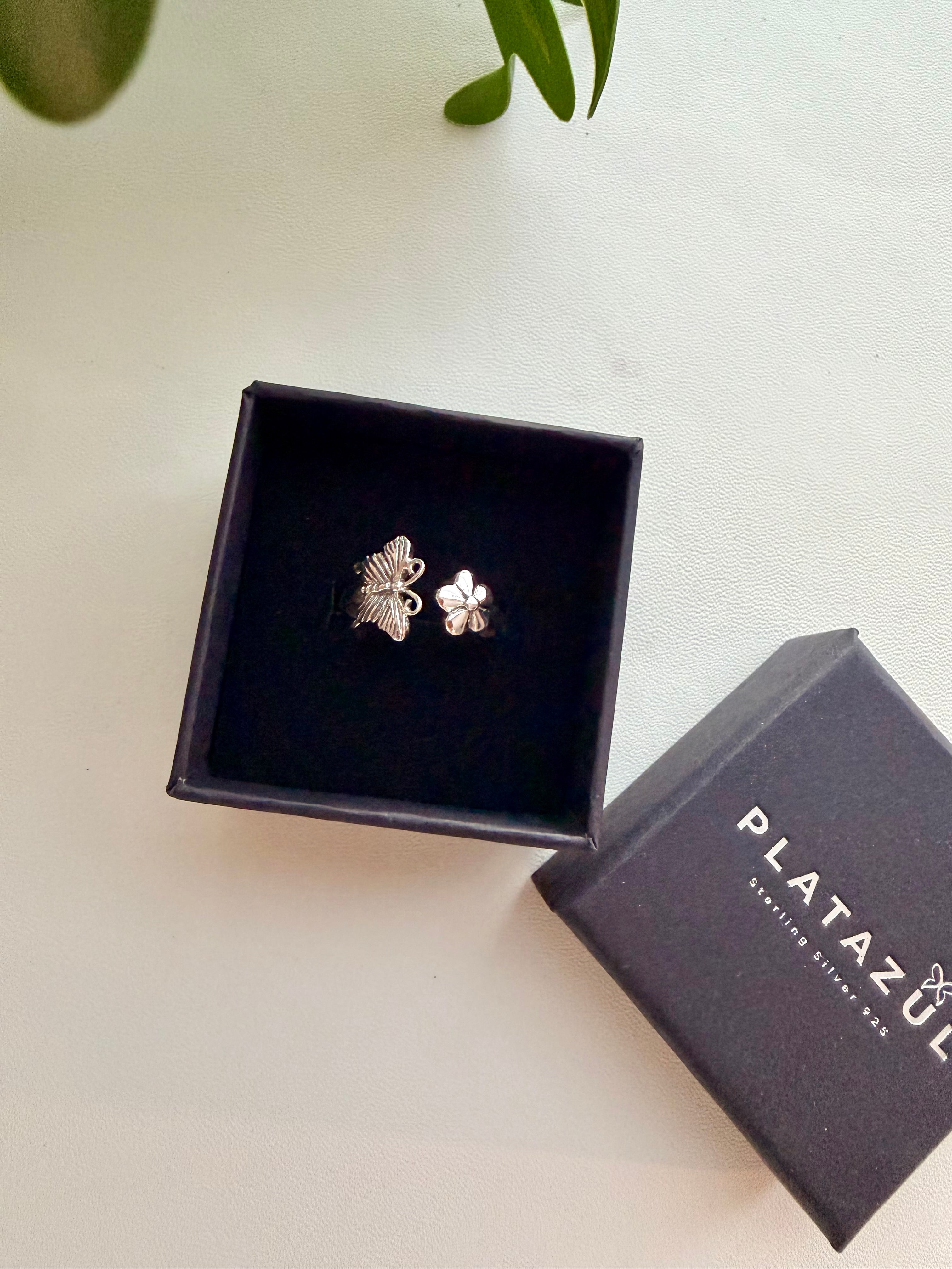 Sterling silver 925 nature inspired rings