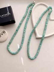 Natural Amazonite Faceted Necklace