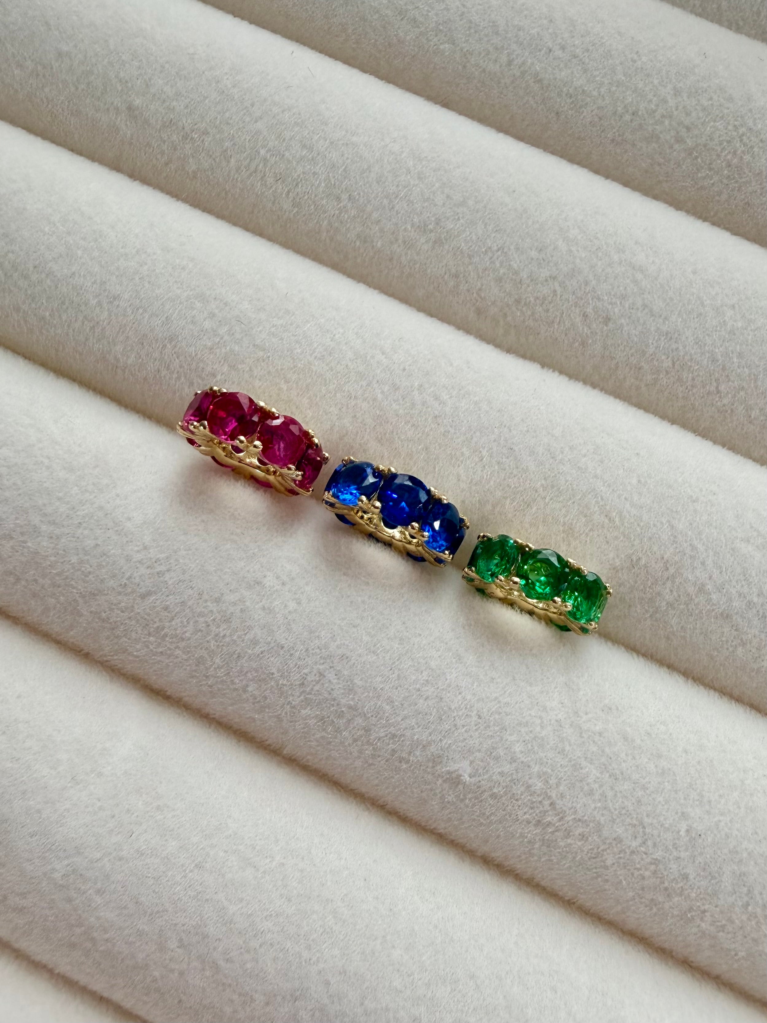 Sterling Silver CZ Slider Bead