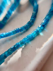 Natural Neon Apatite Faceted Necklace