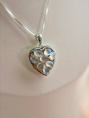 Blue Aura Moonstone Pendant