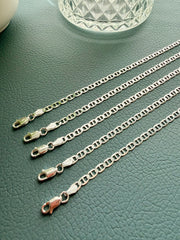 Italian Flat Mariner Bracelet – Sterling Silver