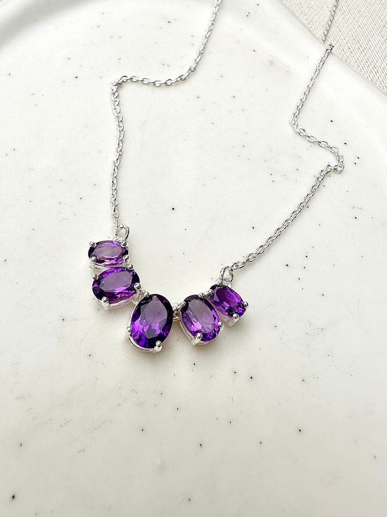 Purple Amethyst Necklace | Paz Necklace | Platazul