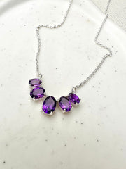 Purple Amethyst Necklace | Paz Necklace | Platazul