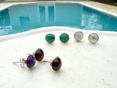 Earrings With Gemstone | Daisy Earrings | Platazul