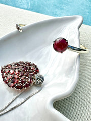 Necklace With Garnet | Ava Garnet Necklace | Platazul