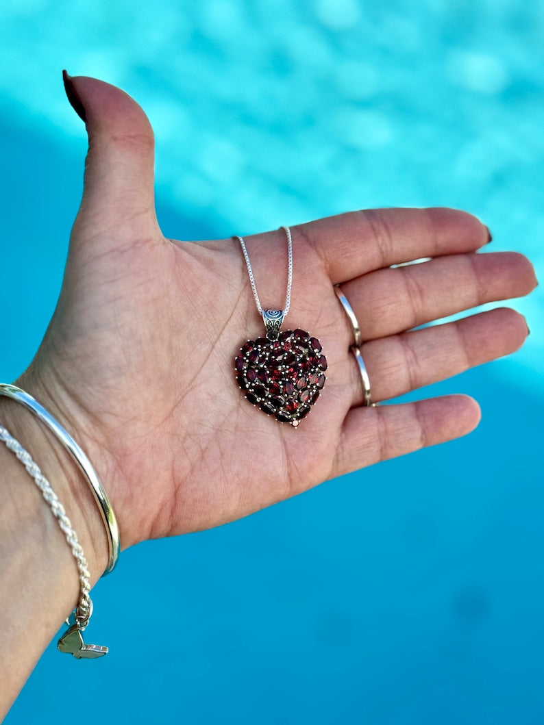 Ava Garnet necklace