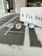 Gemstone Stud Earrings | Serena Earrings | Platazul