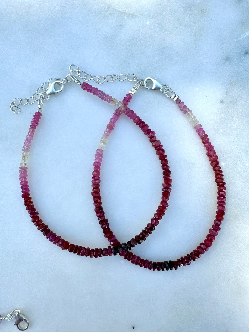 Bracelet With Ruby Stone | Rubi Bracelet | Platazul